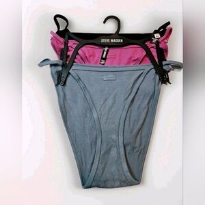 Steve Madden 3 Pack Women’s Size XL Bikinis Underwear Polyester Spandex Blend